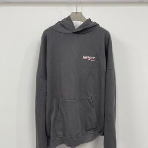 Balenciaga Charcoal Hoodie for Men